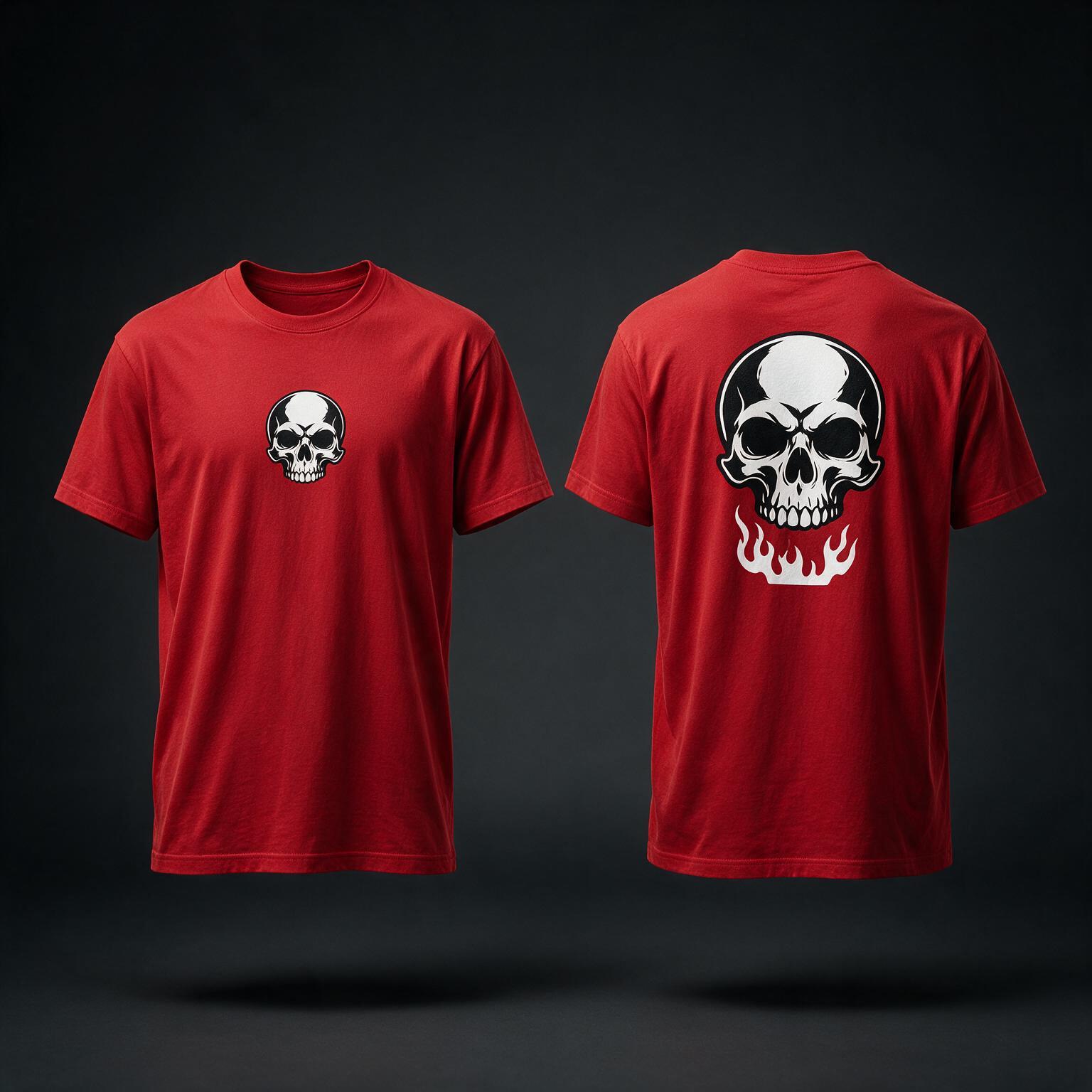 Polera DTF Skull